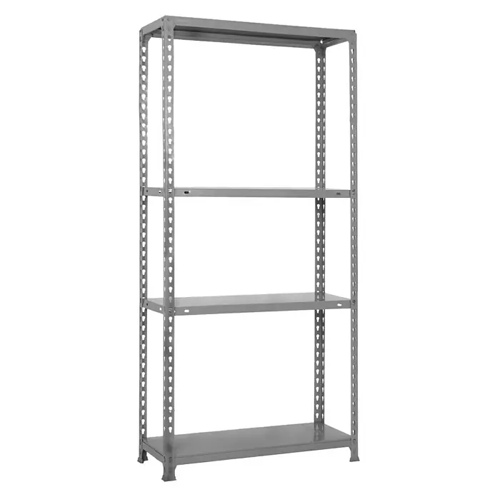 Simonrack Simonclick Estantería para cargas pesadas Ecoclick Superplus - L x An x Al: 30 x 110 x 150 cm, Capacidad de carga: 70 kg/balda, Número de baldas: 4 ud., Gris