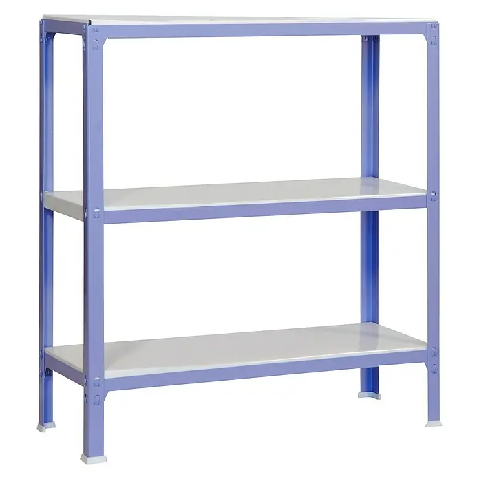 Simonrack Homeclick Metallregal Mini - L x B x H: 40 x 80 x 90 cm, Traglast: 150 kg/Boden, Anzahl Böden: 3 Stk., Lila