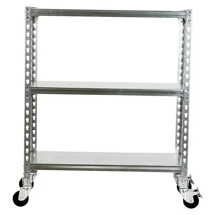 Simonrack Simonclick Estantería metálica Mobile Superplus - L x An x Al: 40 x 110 x 90 cm, Capacidad de carga: 180 kg/balda, Número de baldas: 3 ud., Galvanizado