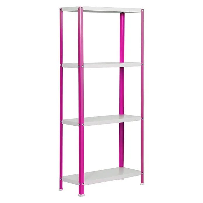 Simonrack Simonhome Estantería metálica Homeclassic Color Plus - L x An x Al: 40 x 80 x 160 cm, Capacidad de carga: 100 kg/balda, Número de baldas: 4 ud., Rosa