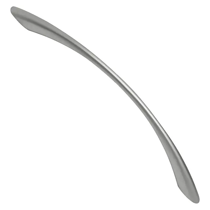 Nesu Tirador para muebles 868817 - L x An x Al: 11,5 x 0,9 x 2,6 cm, Acero, Cromado, Cromado mate, Distancia entre orificios: 128 mm