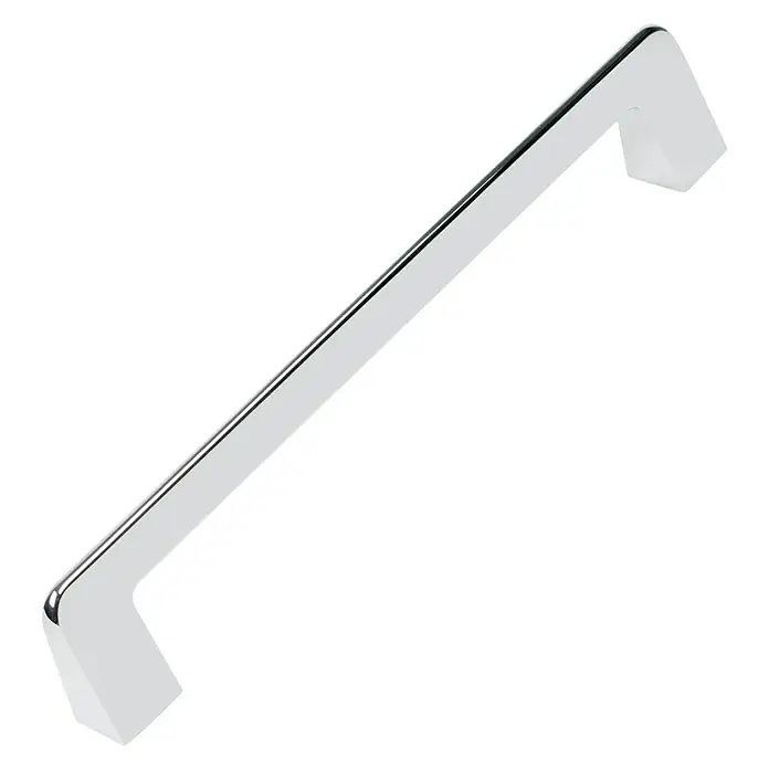 Nesu Tirador para muebles 894001 - L x An x Al: 17,4 x 1,5 x 3,2 cm, Acero, Cromado, Cromo, Distancia entre orificios: 160 mm