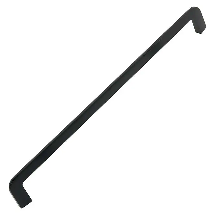Nesu Tirador para muebles 886222 - L x An x Al: 20,7 x 0,8 x 3,2 cm, Negro, Distancia entre orificios: 192 mm