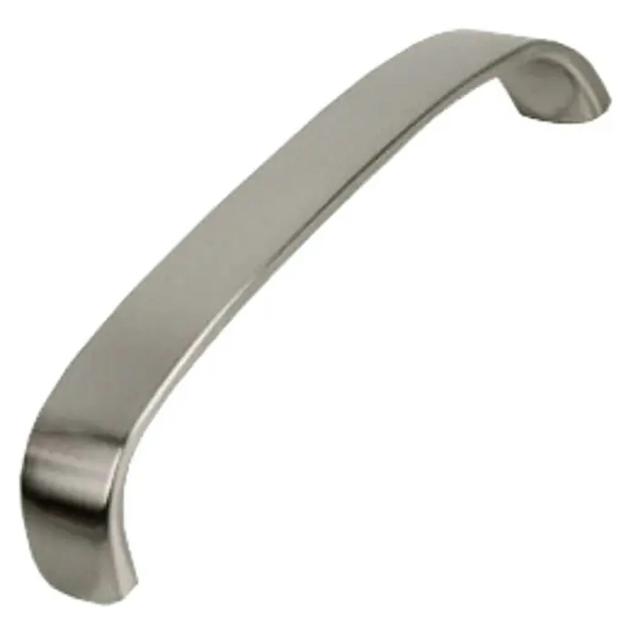 Nesu Tirador para muebles 818616 - L x An x Al: 10,5 x 1,2 x 2,1 cm, Acero, Niquelado, Níquel, Distancia entre orificios: 96 mm