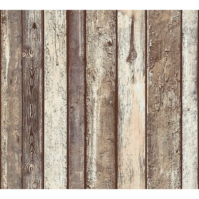 AS Creation Il Decoro Vliestapete - Beige/Bordeaux, Holzoptik, 10,05 x 0,53 m - Detailaufnahme