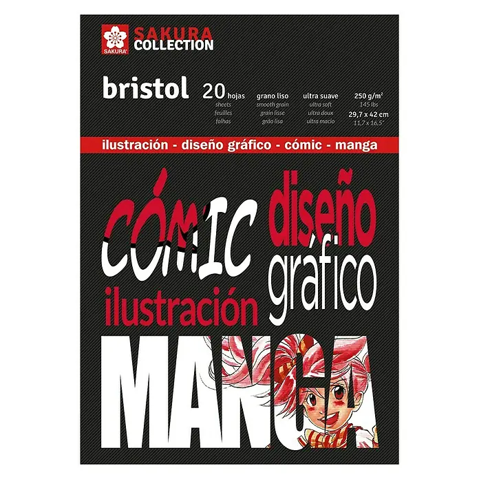 Talens Sakura Bloc para esbozos Bristol - DIN A3, Número de hojas: 20 ud.