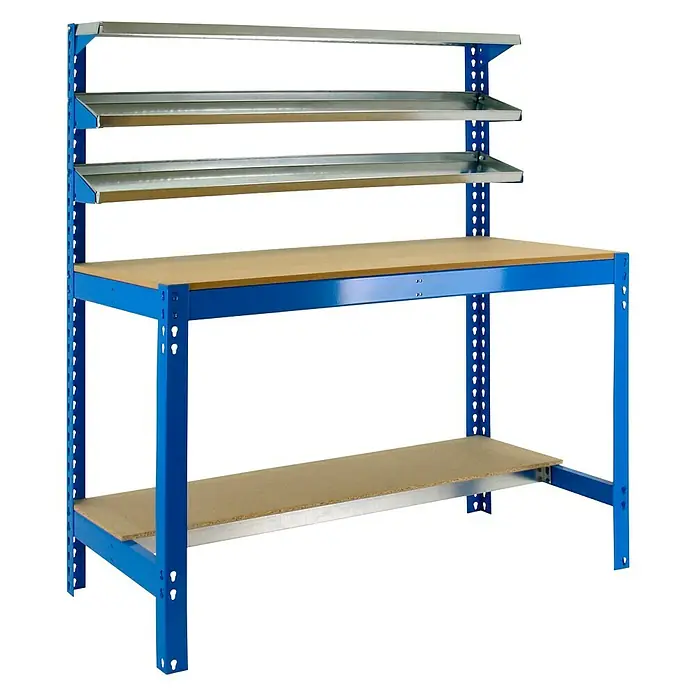 Simonrack Simonwork Banco de trabajo BT1 - L x An x Al: 76 x 151 x 144,5 cm, Azul