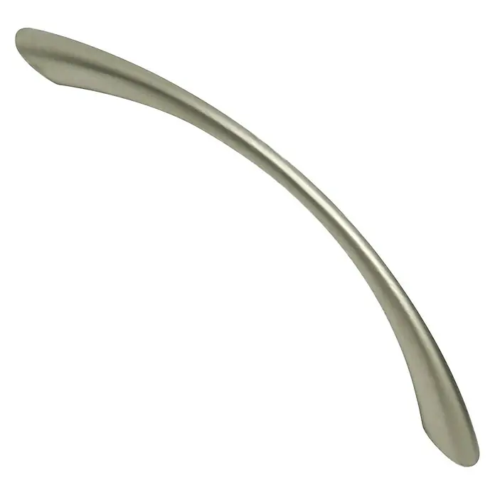 Nesu Tirador para muebles 868602 - L x An x Al: 11,2 x 0,8 x 2,3 cm, Acero, Niquelado, Níquel, Distancia entre orificios: 96 mm