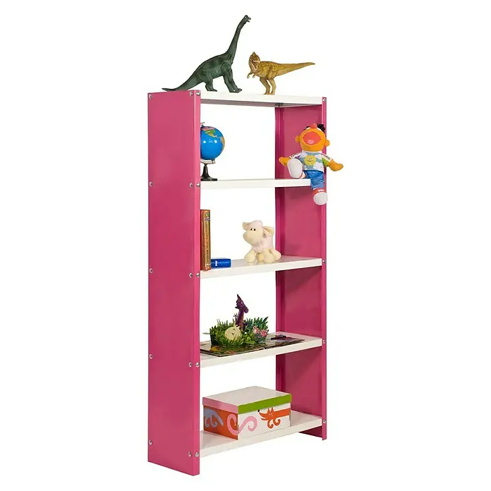 Simonrack Simonhome Estantería metálica Habitat Color Plus - L x An x Al: 30 x 80 x 160 cm, Capacidad de carga: 100 kg/balda, Número de baldas: 5 ud., Rosa