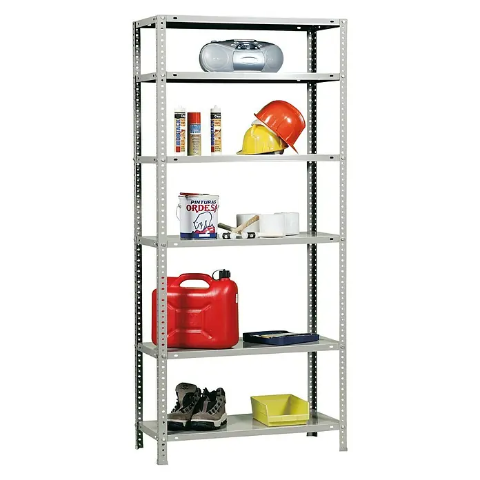 Simonrack Simonclassic Estantería metálica Advantage - L x An x Al: 30 x 90 x 200 cm, Capacidad de carga: 75 kg/balda, Número de baldas: 6 ud., Galvanizado