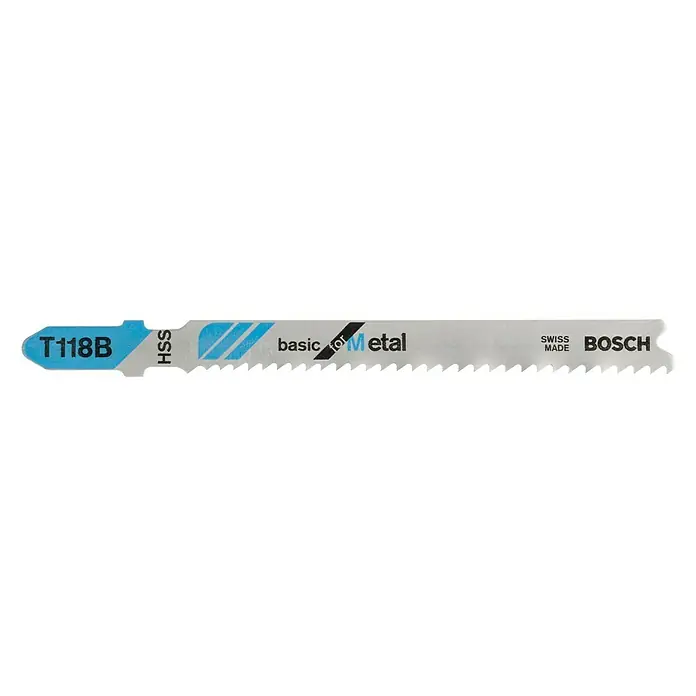 Bosch Professional Hoja de sierra de calar T 118 B Basic for Metal - Chapa, 5 ud.