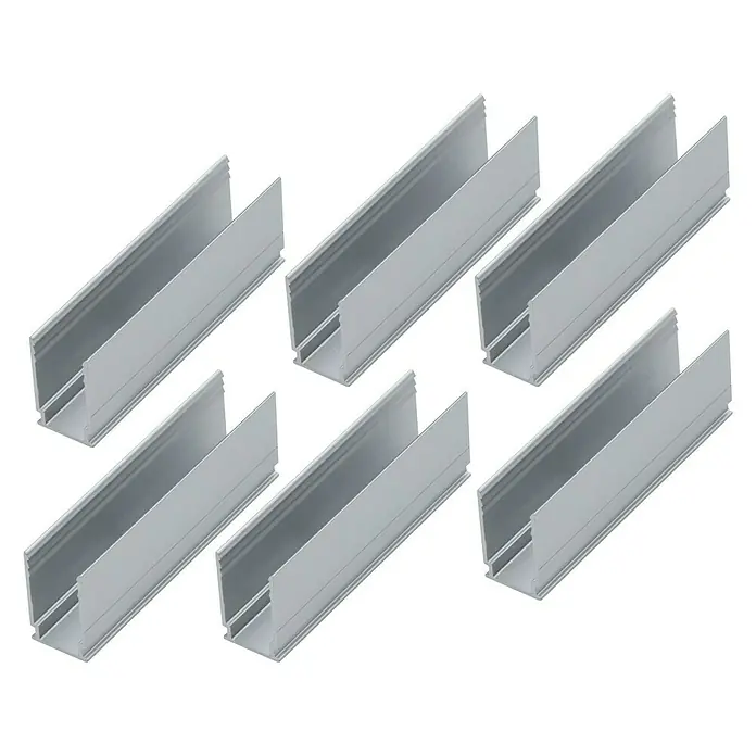 Paulmann Plug & Shine Profil Montage-Clip - Aluminium, Passend für: Paulmann Plug & Shine LED-Band - Vorderansicht