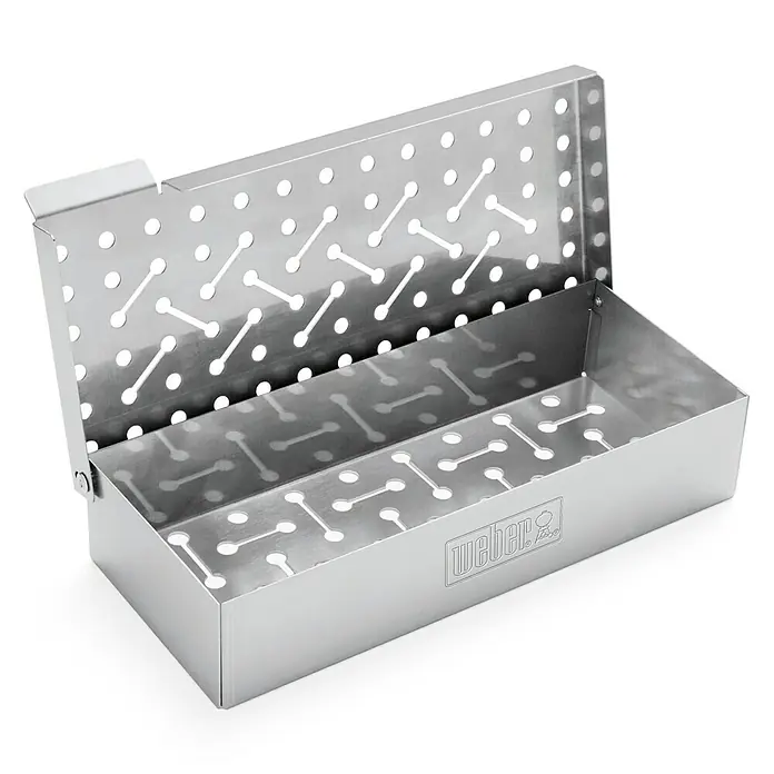 Weber Original Räucherbox - Geeignet für: Weber Gasgrills ab Q 200/2000 - Linke Seitenansicht