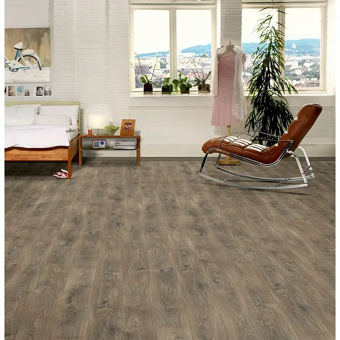 Laminat Hrast Havanna - 1.292 x 192 x 7 mm, Rustikalni pod - Živopisni prikaz