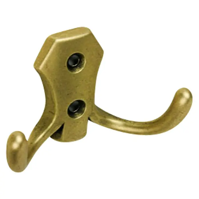 Nesu Gancho para colgar 9010 - Número de ganchos: 2 ud., L x An x Al: 7,8 x 4,6 x 3 cm, Bronce
