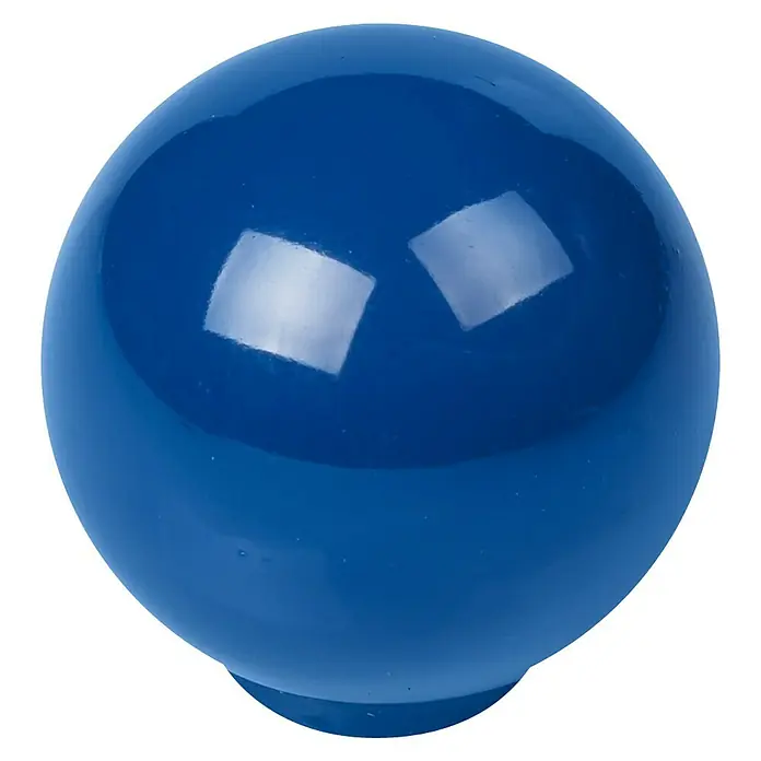 Nesu Pomo para muebles 626 - Ø x Al: 29 x 29 mm, Plástico, Azul marino