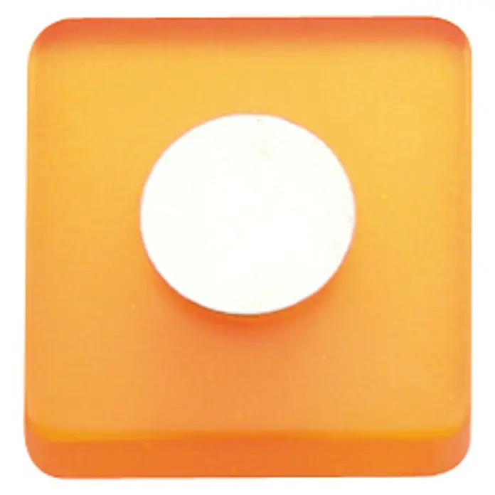 Nesu Tirador para muebles 621NA - L x An x Al: 3 x 2,6 x 1,2 cm, Plástico, Naranja