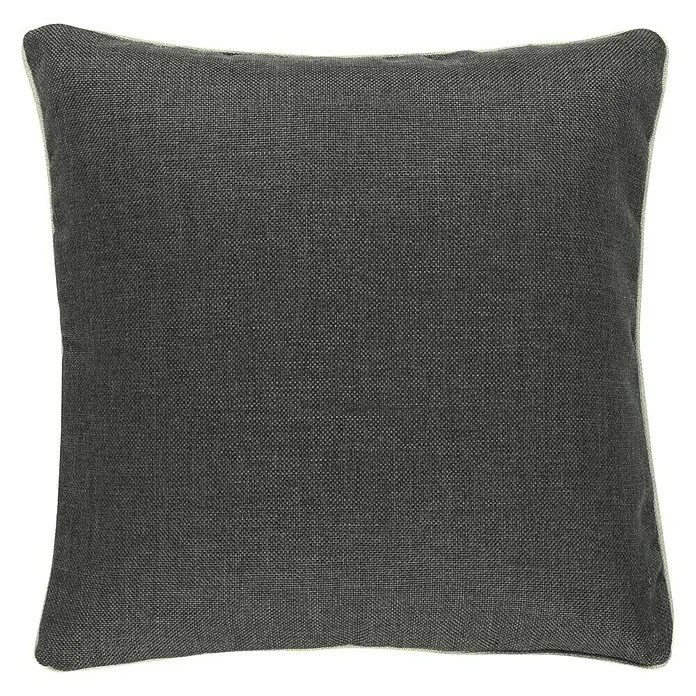 Barbara Kissen - Dunkelgrau, 50 x 50 cm, 100 % Polyester - Vorderansicht