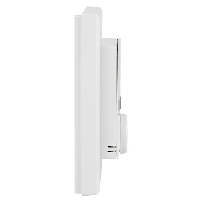 Homematic IP Funk-Raumthermostat HmIP-WTH-2 - Batteriebetrieben, 25 x 86 x 86 mm - Linke Seitenansicht