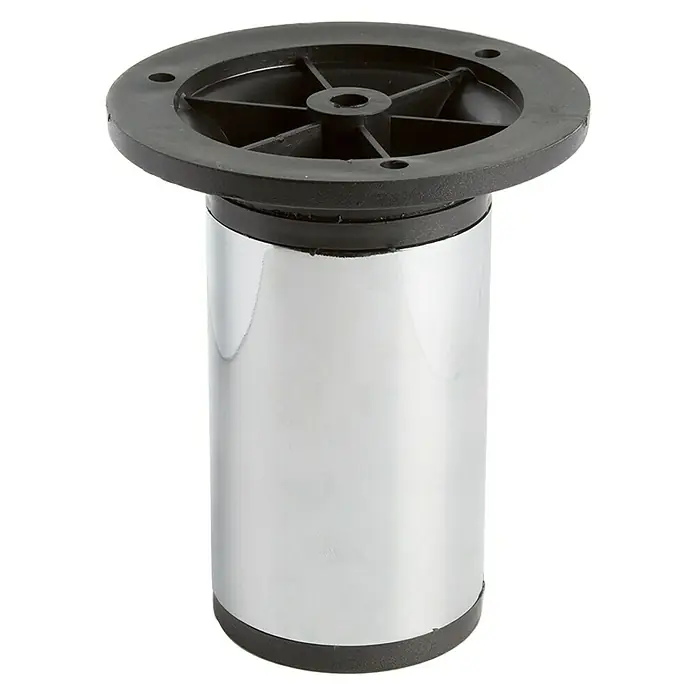 Pata para muebles 973 - Ø x L: 50 mm x 10 cm, Cromo
