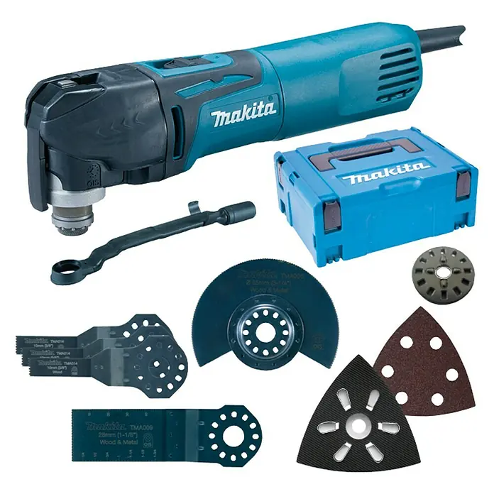 Makita Multifunktionswerkzeug TM3010CX5J - 320 W, Oszillationswinkel: 3,2°, Werkzeugaufnahme: OIS-System