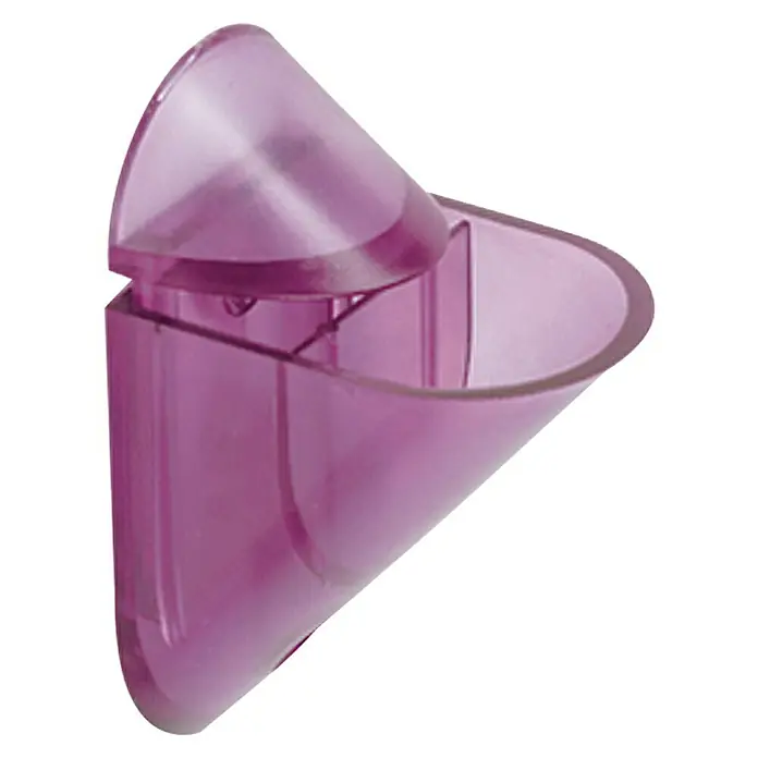 Rei Soporte de pared para estantes Tucano - Lila, L x An x Al: 5,5 x 8,5 x 4 cm, Carga soportada: 10 kg, Plástico