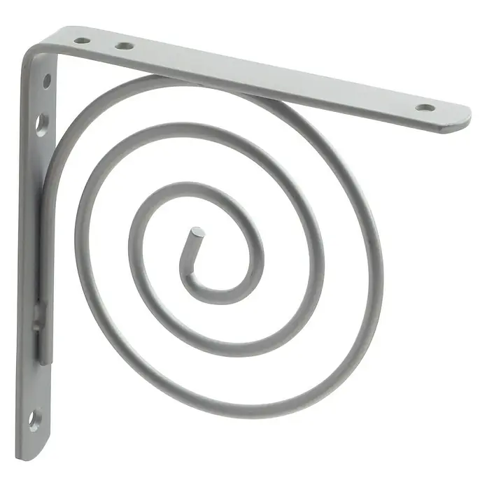 Rei Escuadra de soporte 1463 - Plateado, L x An x Al: 15 x 15 x 2 cm, Carga soportada: 20 kg, Acero