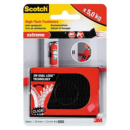 3M Scotch Tira autoadhesiva Extreme negra
