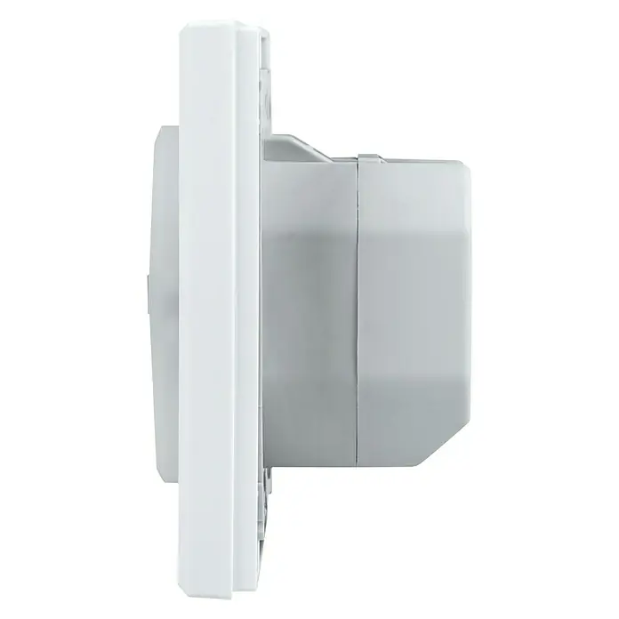 Homematic IP Funkschalter HmIP-BSL - 52 x 86 x 86 mm, Grau, 230 V/50 Hz - Linke Seitenansicht