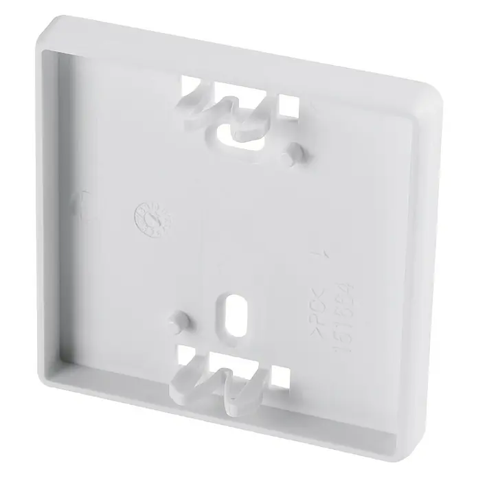Homematic IP Wandhalterung HmIP-SF-2 - Weiß, 12 x 60 x 60 mm, Für Geräte im 55er-Format - Linke Seitenansicht