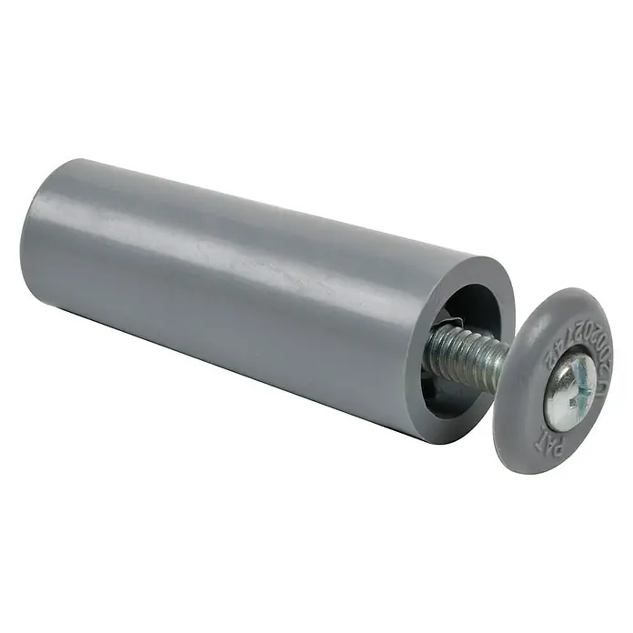 Tope de cierre para persiana - Ø x L: 20 x 60 mm, Gris, 2 ud.