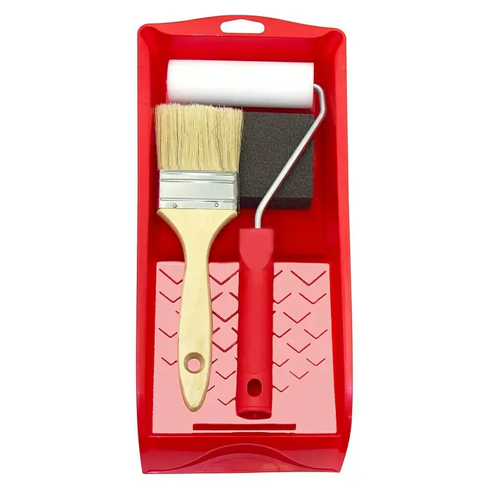 Kit para pintar con rodillo especial barniz - 4 piezas