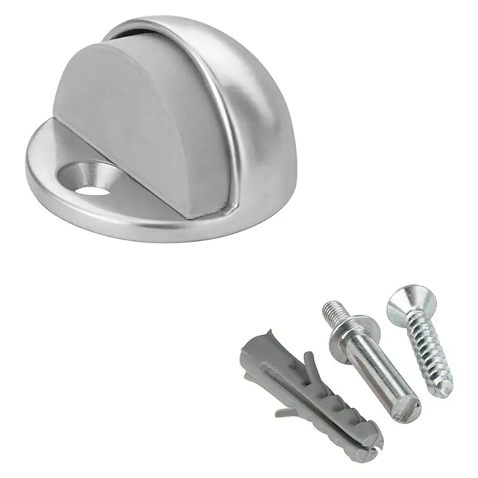 Inofix Tope de puerta 3049 - Metal, Gris metalizado