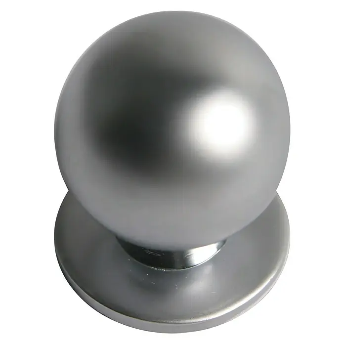 Nesu Pomo para muebles 24517 - Ø x Al: 23 x 27 mm, Acero, Cromo
