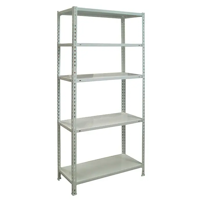 Simonrack Simonclick Estantería metálica Ecoclick Mini - L x An x Al: 30 x 80 x 180 cm, Capacidad de carga: 150 kg/balda, Número de baldas: 5 ud., Inserción, Gris