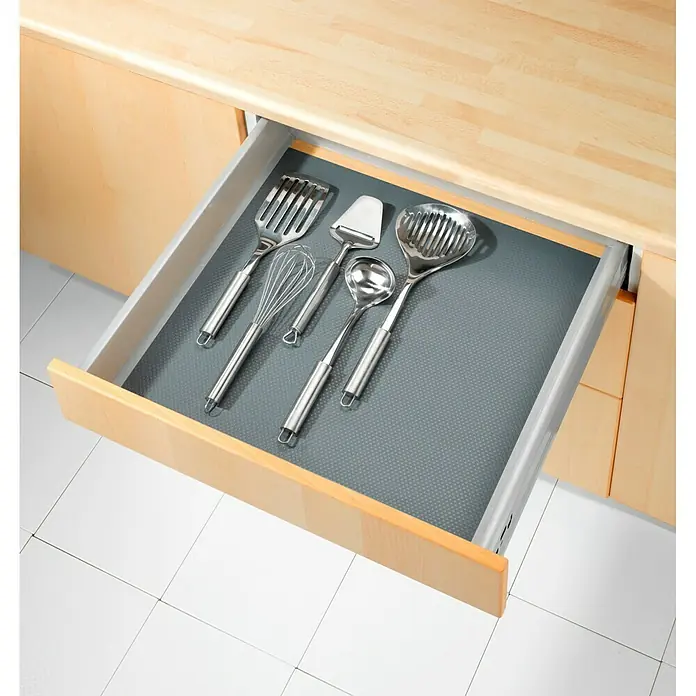 Wenko Estera antideslizante extra gruesa - Gris, L x An: 150 x 50 cm