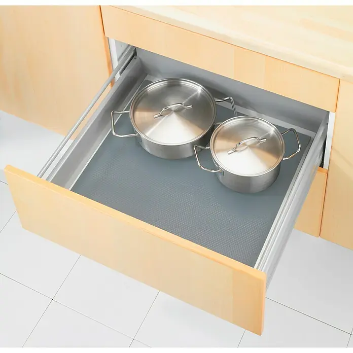 Wenko Estera antideslizante extra gruesa - Gris, L x An: 150 x 50 cm