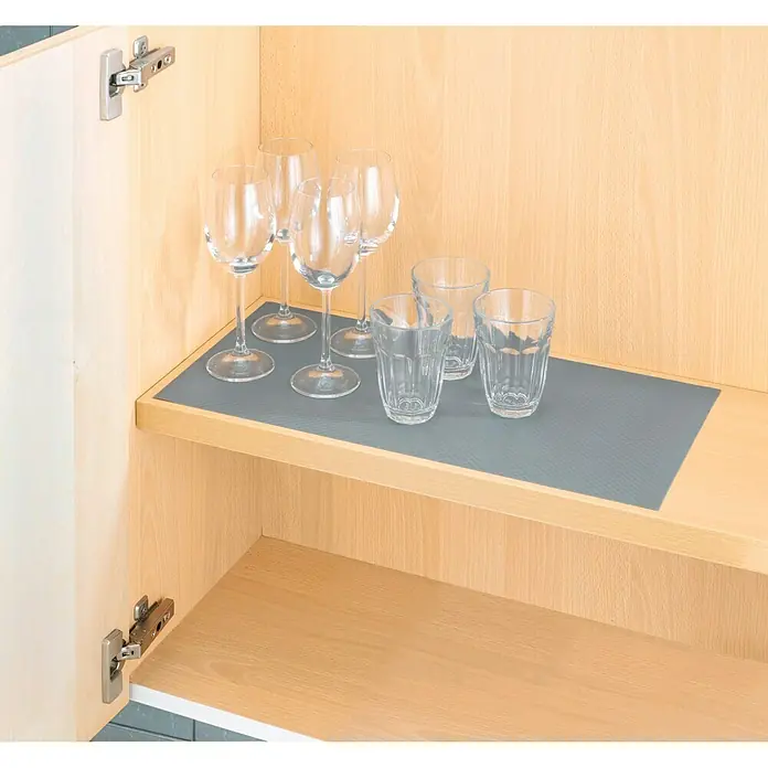 Wenko Estera antideslizante extra gruesa - Gris, L x An: 150 x 50 cm