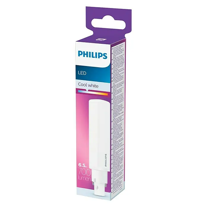 Philips Tubo LED PLC - 6,5 W, Color de luz: Blanco neutro, Largo: 14,76 cm