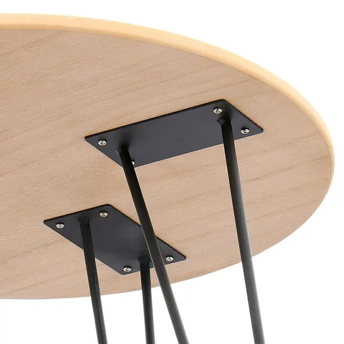 Pomoćni stolić - Ø x V: 48 x 45 cm, Srednje debela ploča od drvenih vlakana (MDF) - Detaljan prikaz