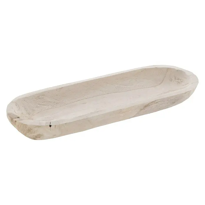 Holzschale Oval - M, Holz - Rechte Seitenansicht