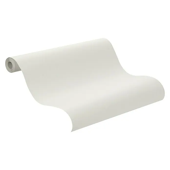Rasch Bambino Papiertapete - Hellgrau, Uni, 10,05 x 0,53 m - Anwendungsbeispiel