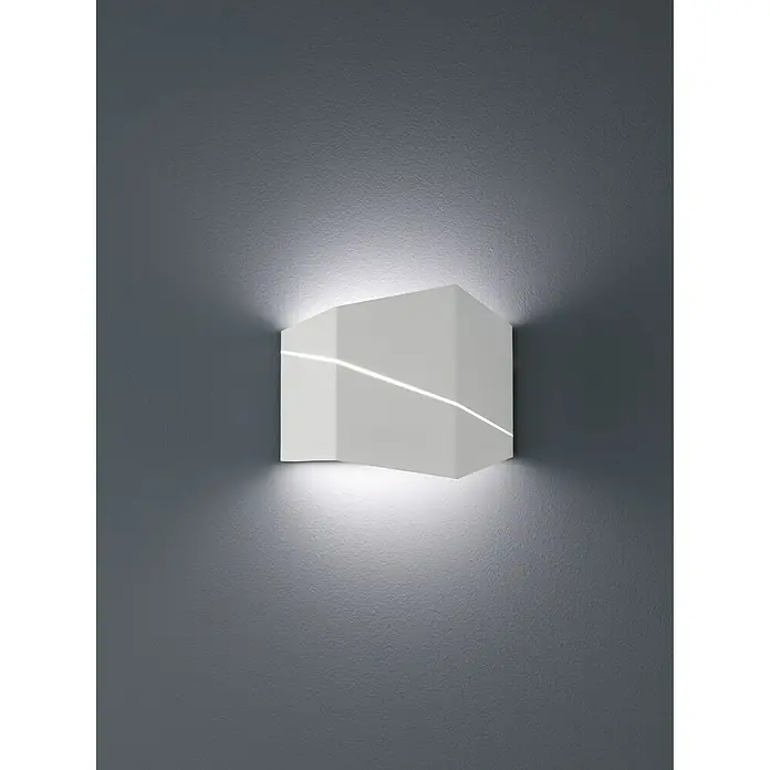 Trio Lighting Aplique de pared LED Zorro - 6,5 W, L x An x Al: 18 x 6,5 x 14,5 cm, Blanco, Blanco cálido