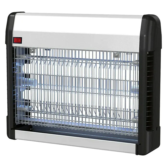 Matamoscas eléctrico UV-LED 23 W - Blanco, 230 V, 2 luces