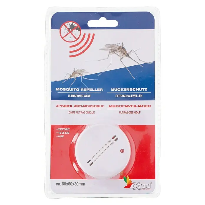 Antimosquitos electrónico por ultrasonido - Blanco, 230 V