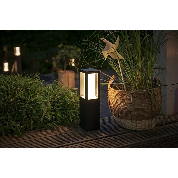 Philips Hue LED-Sockelleuchte White & Color Ambiance Impress - 2-flammig, 8 W, Lichtfarbe: Mehrfarbig, IP44