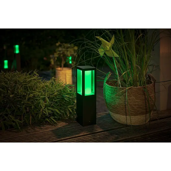 Philips Hue LED-Sockelleuchte White & Color Ambiance Impress - 2-flammig, 8 W, Lichtfarbe: Mehrfarbig, IP44