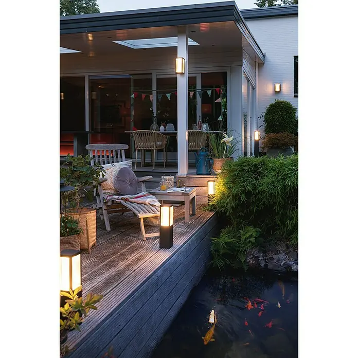 Philips Hue LED-Sockelleuchte White & Color Ambiance Impress - 2-flammig, 8 W, Lichtfarbe: Mehrfarbig, IP44