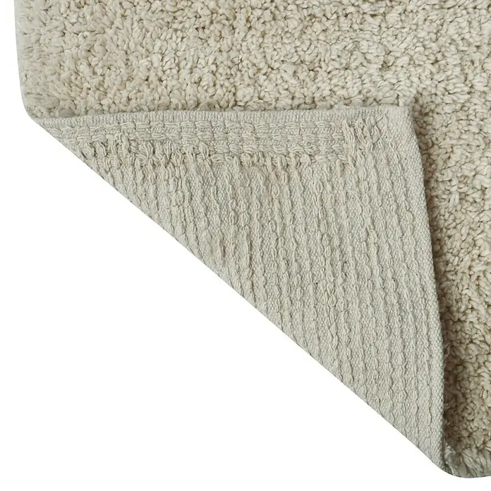 MSV Alfombra para baño - 45 x 70 cm, Beige, 100% algodón