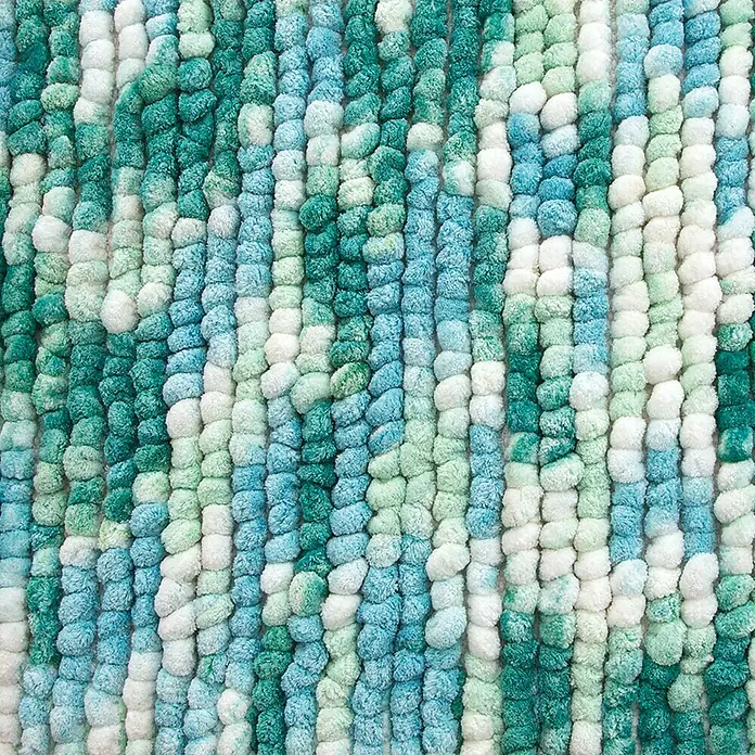 MSV Alfombra para baño Kito Ocean - 55 x 65 cm, Multicolor, 75% poliéster microfibra, 25% algodón